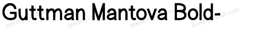 Guttman Mantova Bold字体转换